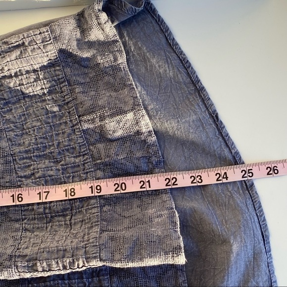 Rachel Zoe baby doll flowy crocheted embroidered textured button down tank - Picture 9 of 9